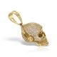Pandantiv Skull din Aur Galben 14k, cu Zirconia - GLD547, TiaraLuxury.ro